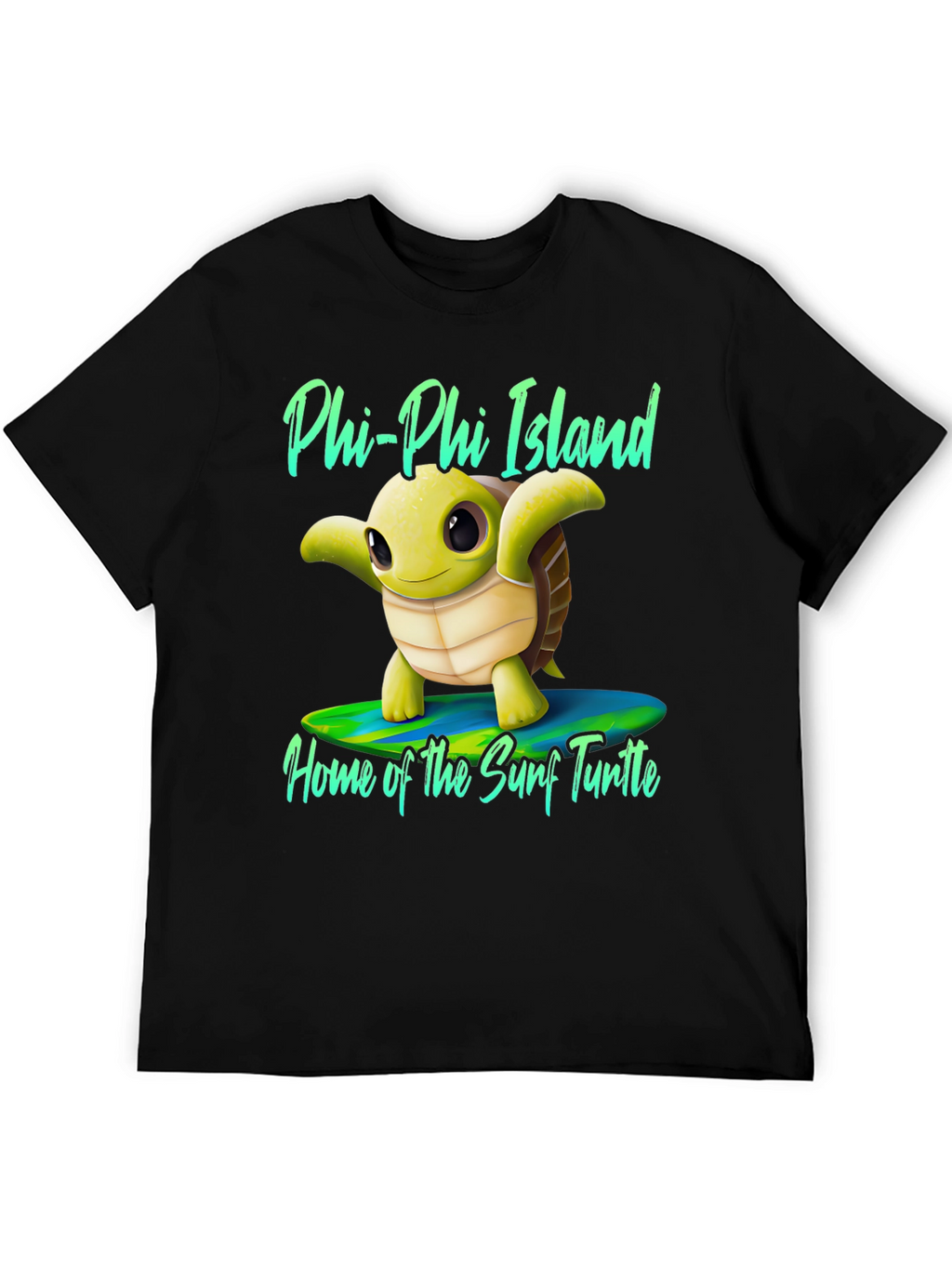 Phi Phi Island Surf Turtle Graphic Tee