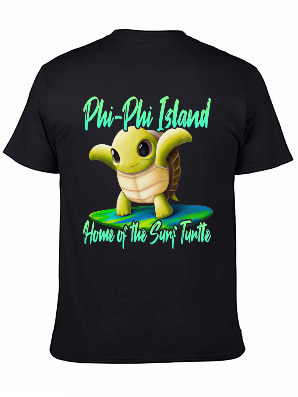 Phi Phi Island Surf Turtle Graphic Tee