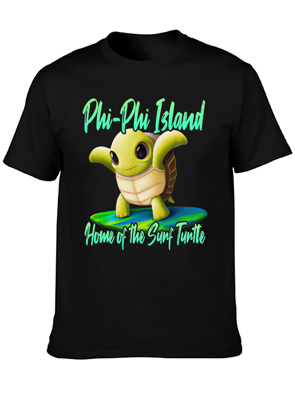 Phi Phi Island Surf Turtle Graphic Tee