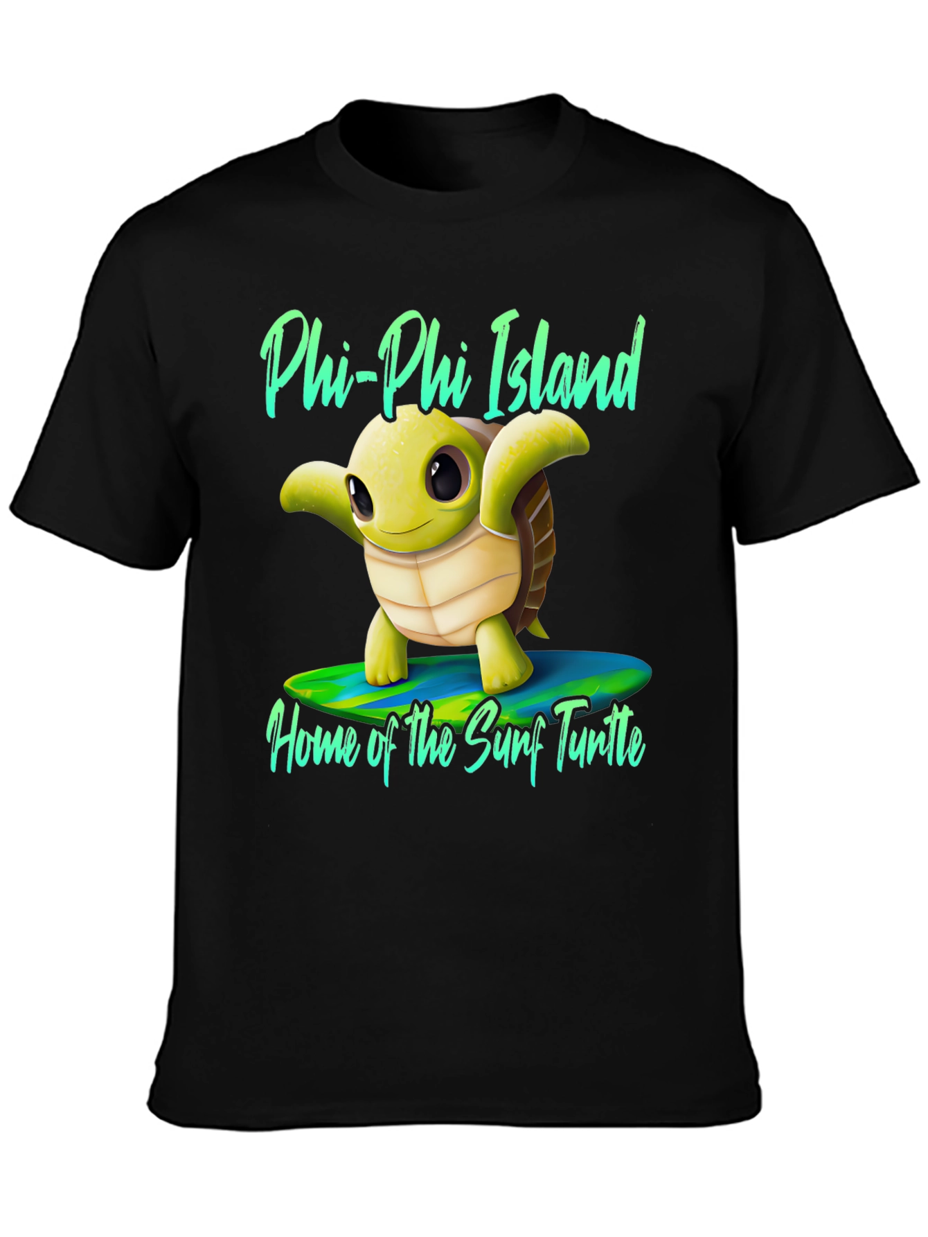 Phi Phi Island Surf Turtle Graphic Tee
