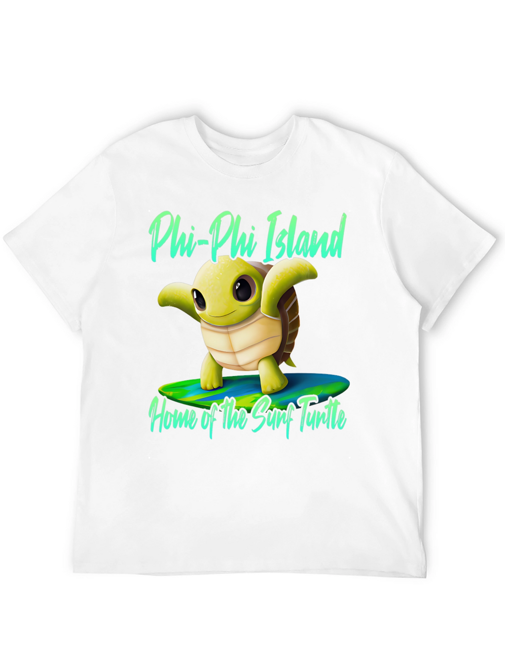 Phi Phi Island Surf Turtle Graphic Tee