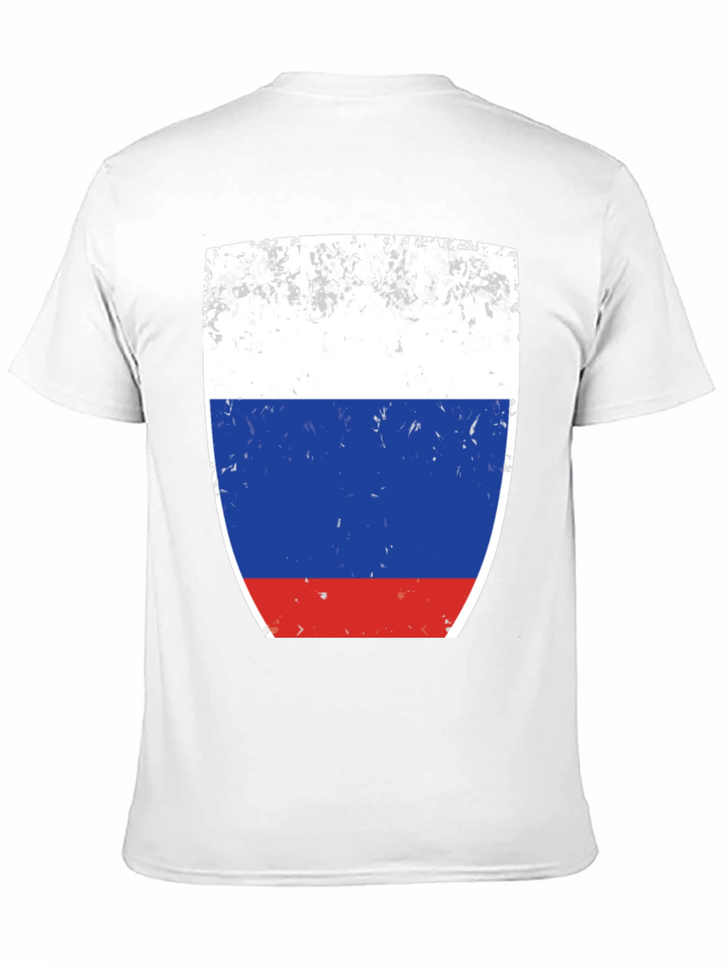 Russia Flag Graphic Tee - Distressed Style