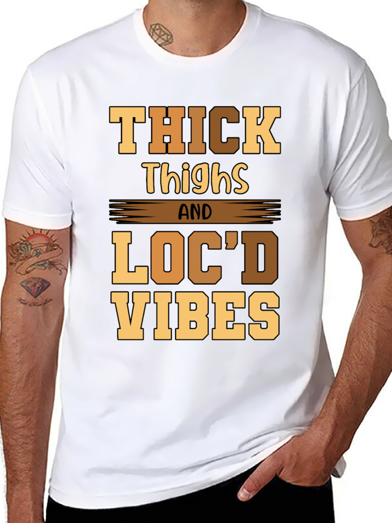 Thick Thighs Locd Vibes Graphic Tee