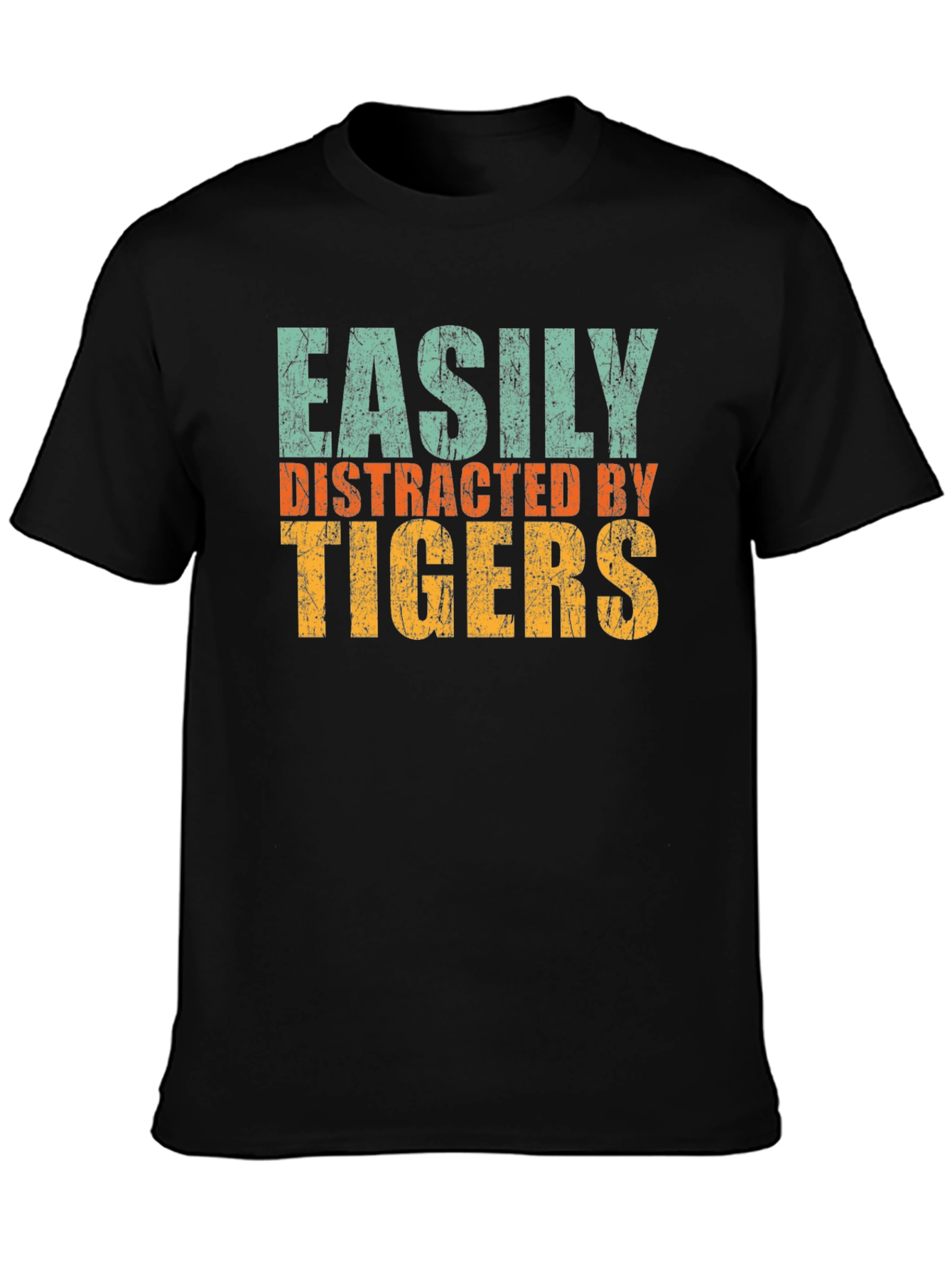 Easily Distracted by Tigers Graphic T-Shirt