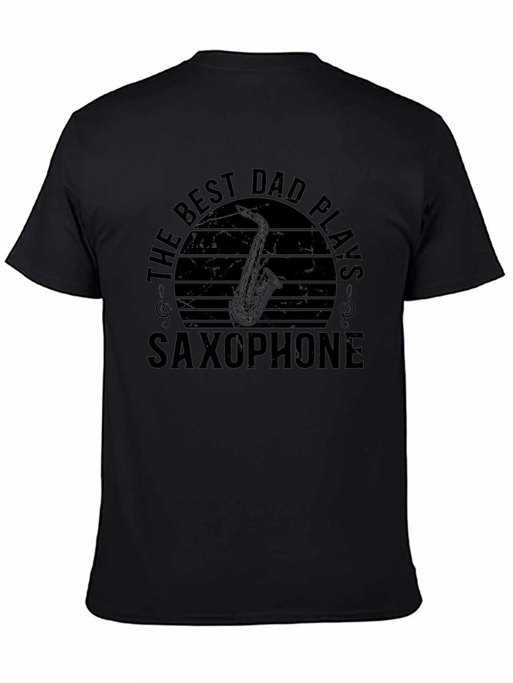 Best Dad Plays Saxophone Graphic T-Shirt