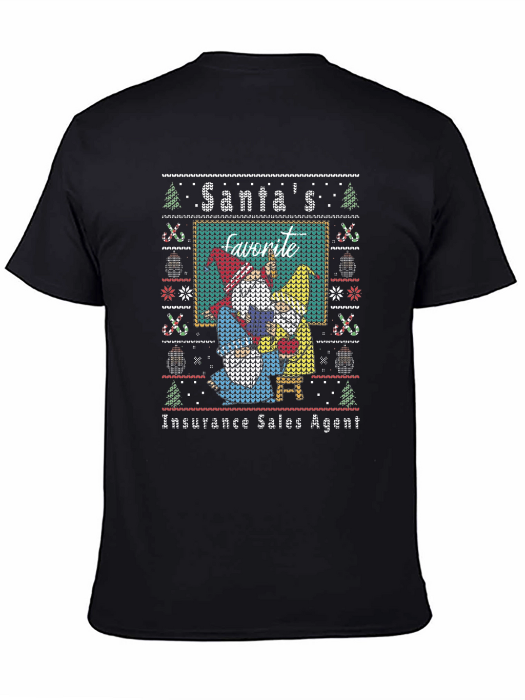 Santas Favorite Insurance Sales Agent Christmas T-Shirt