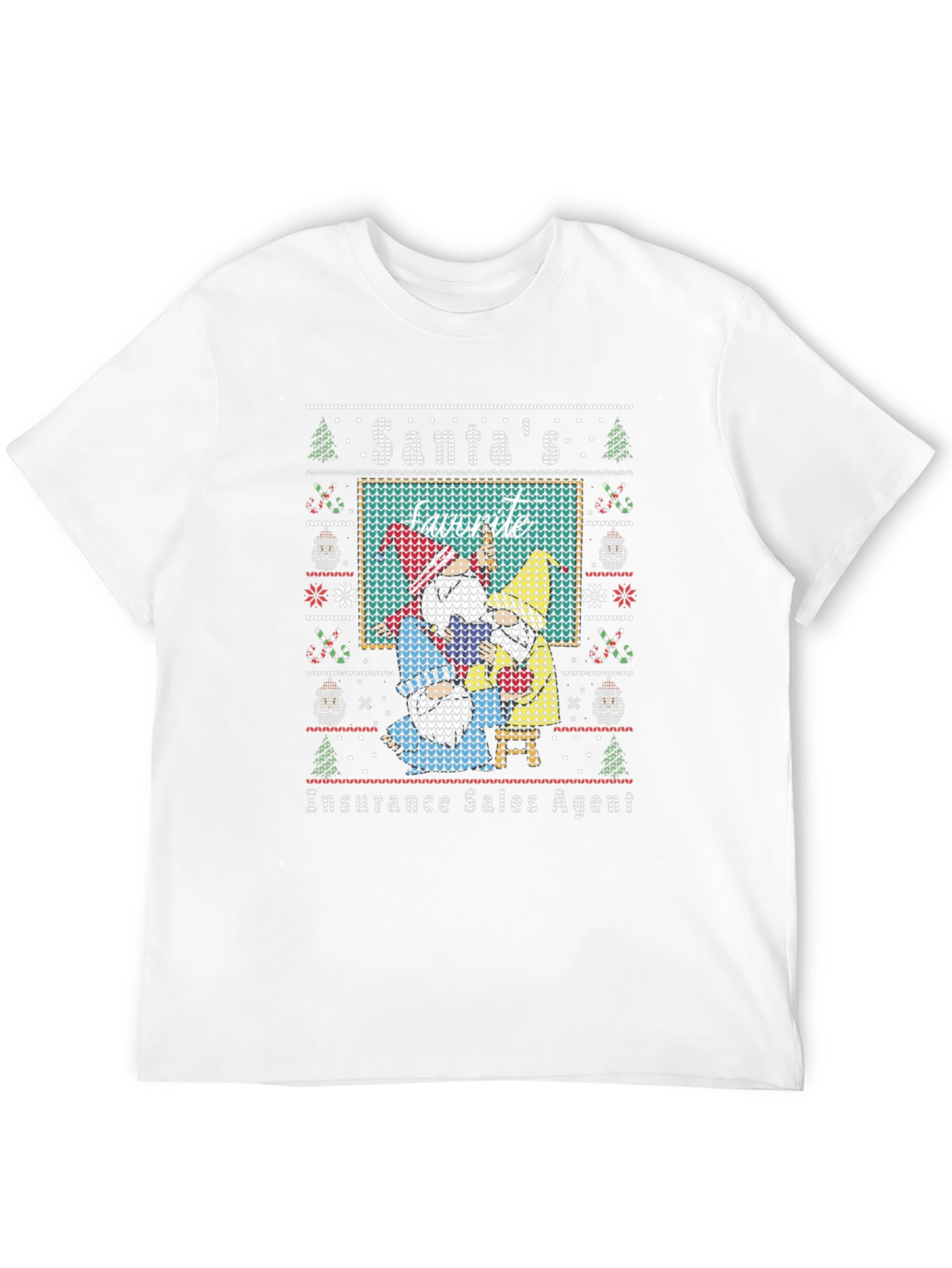 Santas Favorite Insurance Sales Agent Christmas T-Shirt
