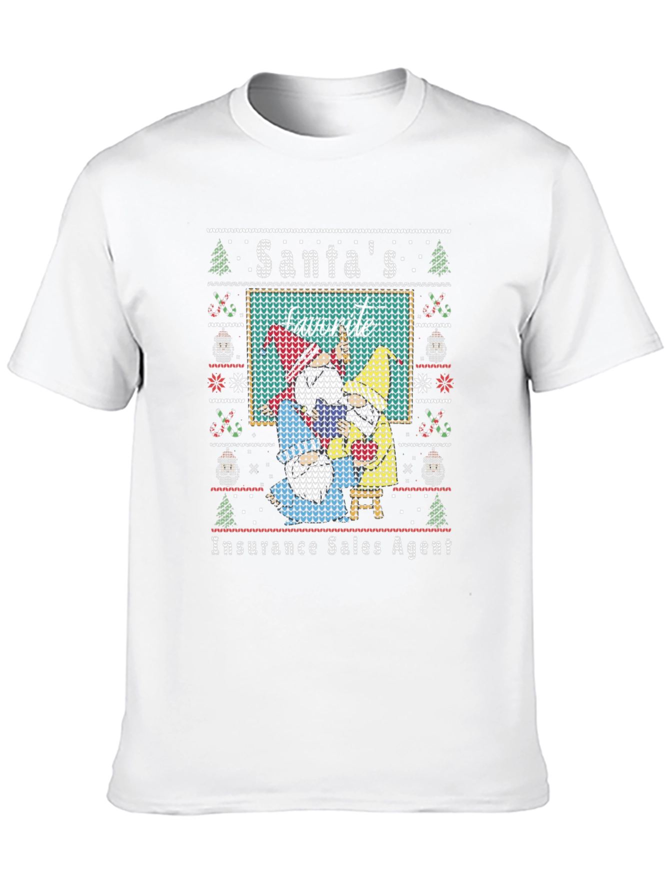 Santas Favorite Insurance Sales Agent Christmas T-Shirt