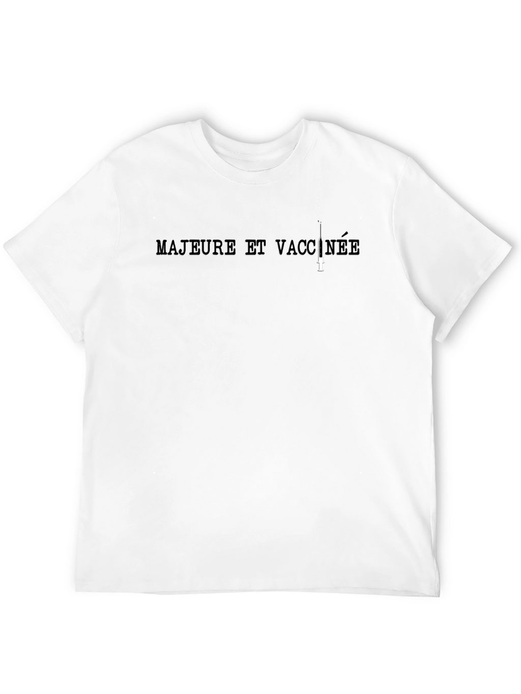 Majeure et Vaccinée Black T-Shirt