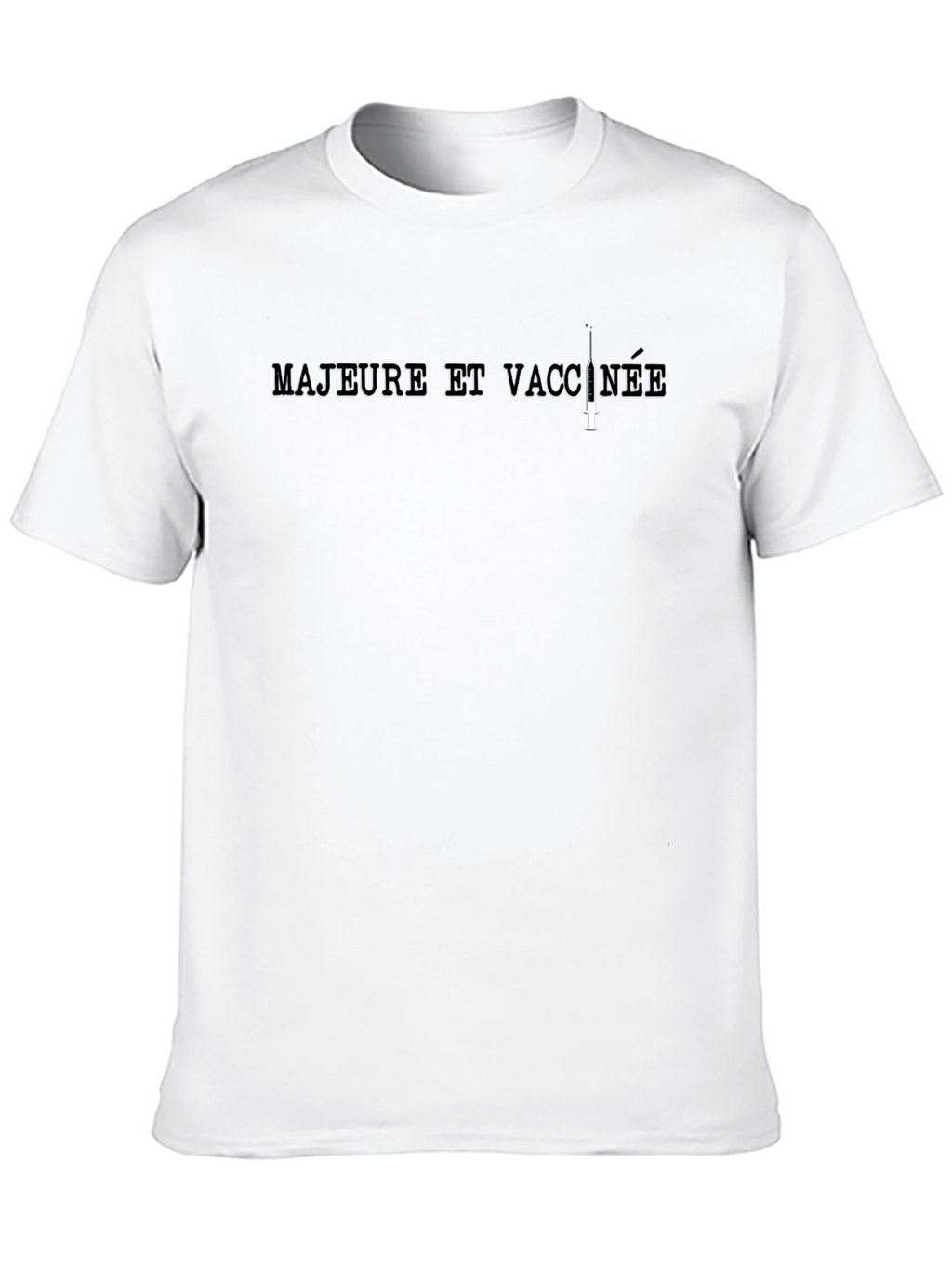 Majeure et Vaccinée Black T-Shirt
