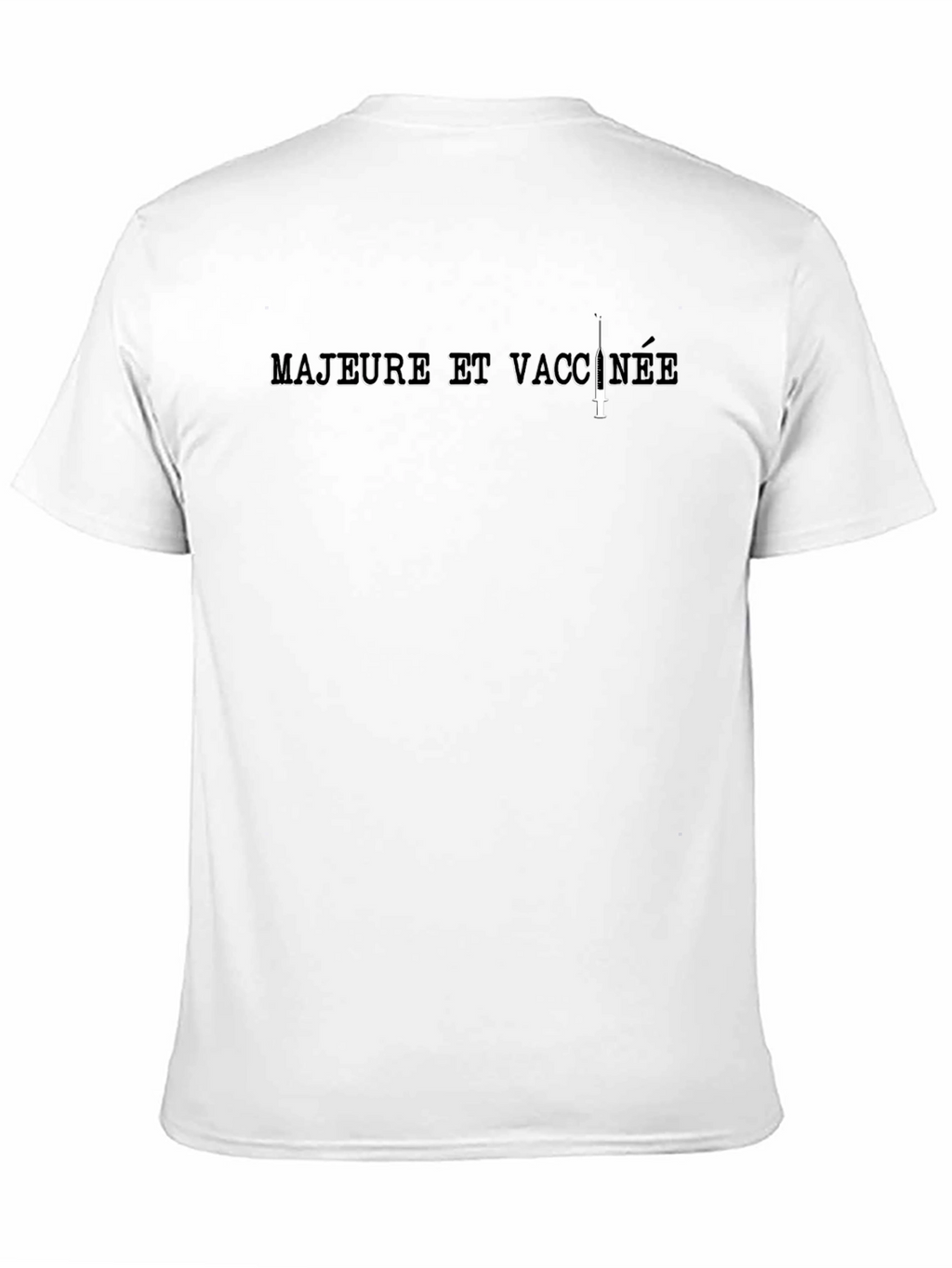 Majeure et Vaccinée Black T-Shirt