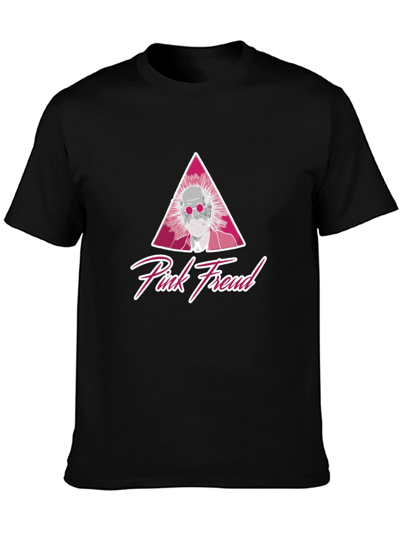 Pink Freud Black T-Shirt - Unique Graphic Tee