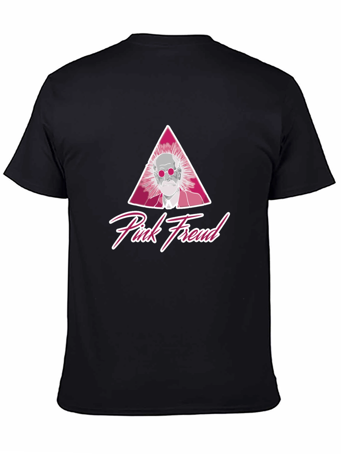 Pink Freud Black T-Shirt - Unique Graphic Tee