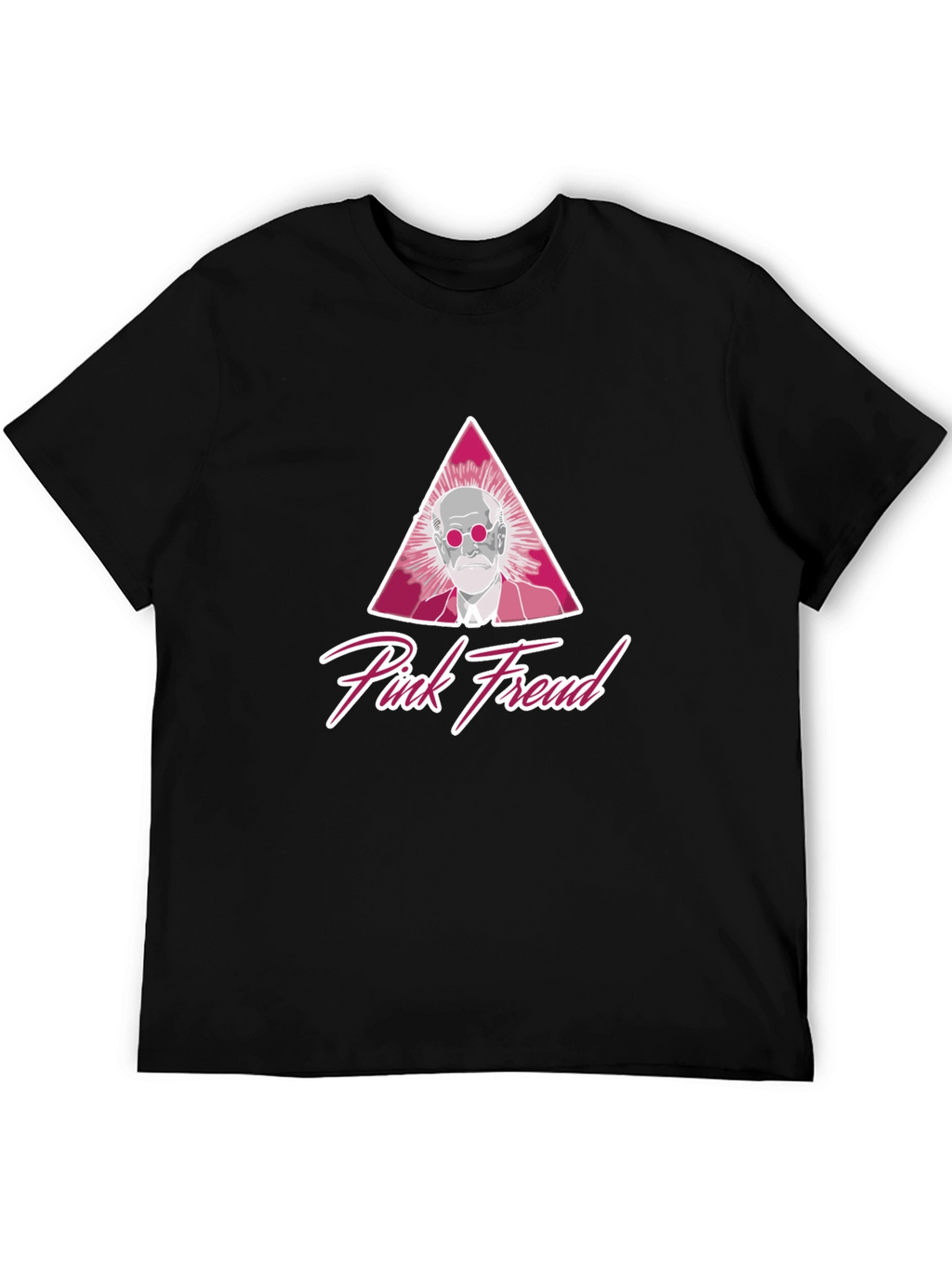 Pink Freud Black T-Shirt - Unique Graphic Tee