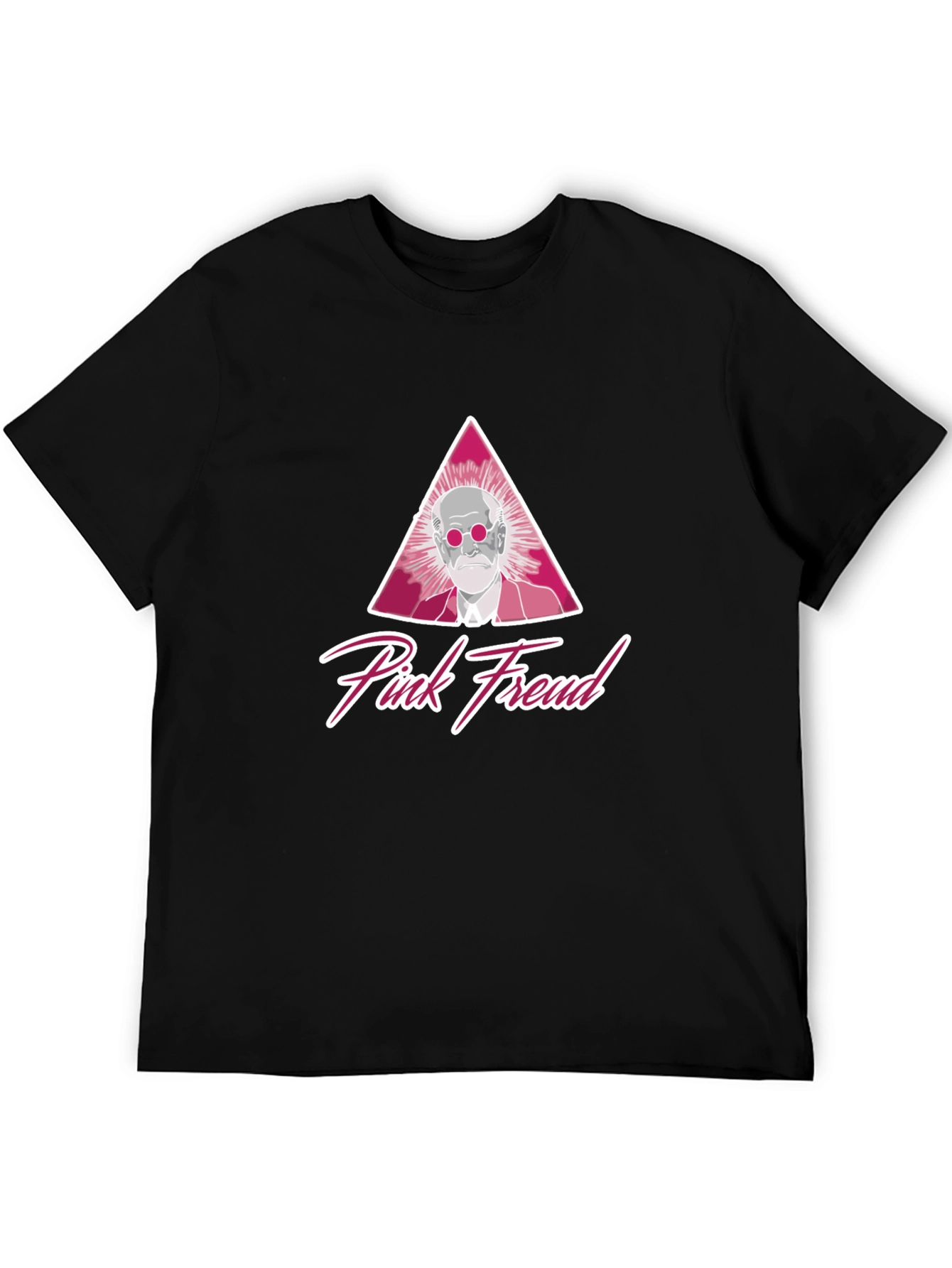 Pink Freud Black T-Shirt - Unique Graphic Tee