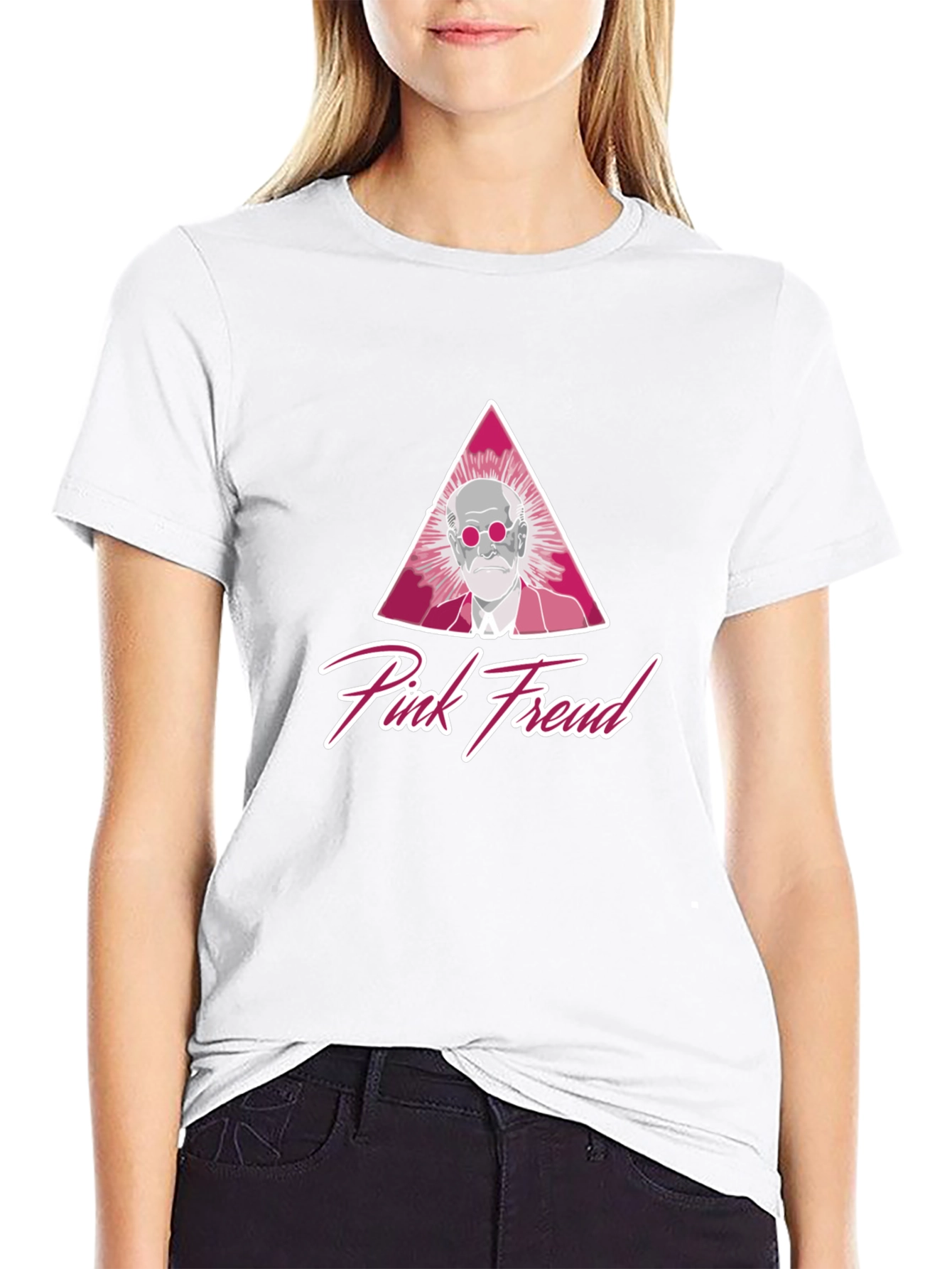 Pink Freud Black T-Shirt - Unique Graphic Tee