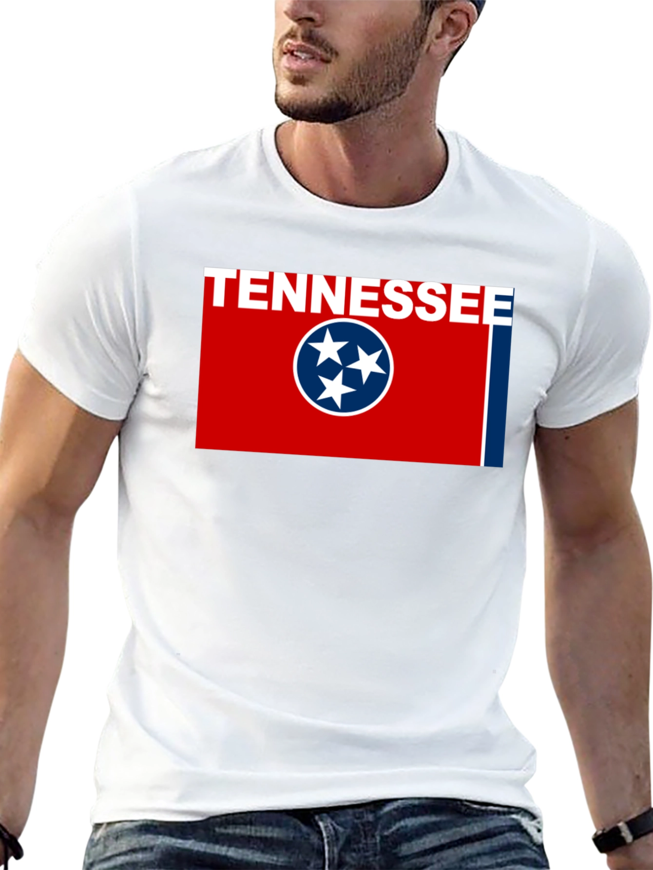 Tennessee Flag Graphic Tee - Stylish State Pride T-Shirt
