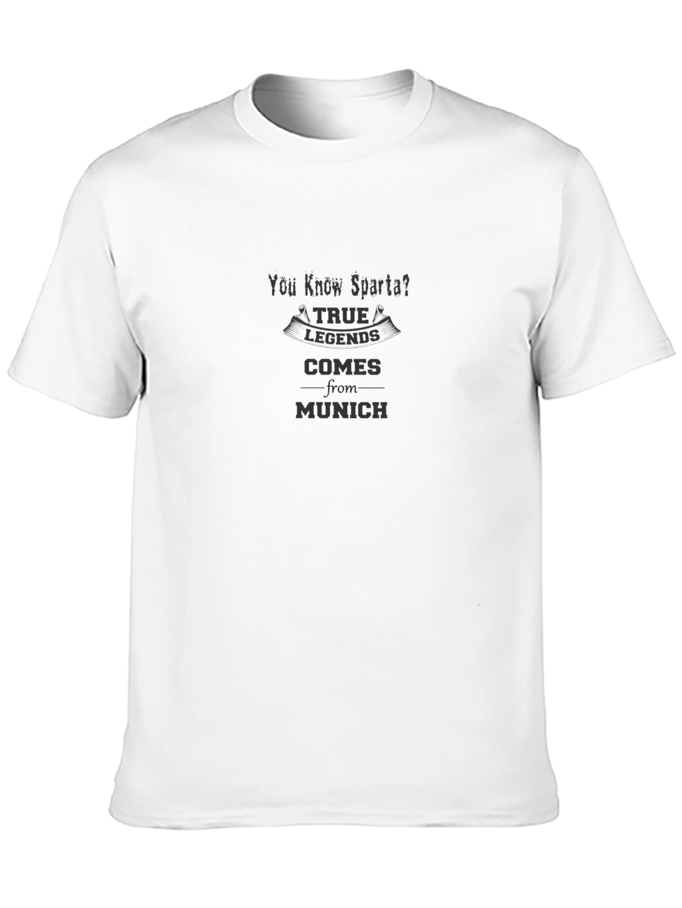 Sparta Munich Mens Black T-Shirt - Legends Edition