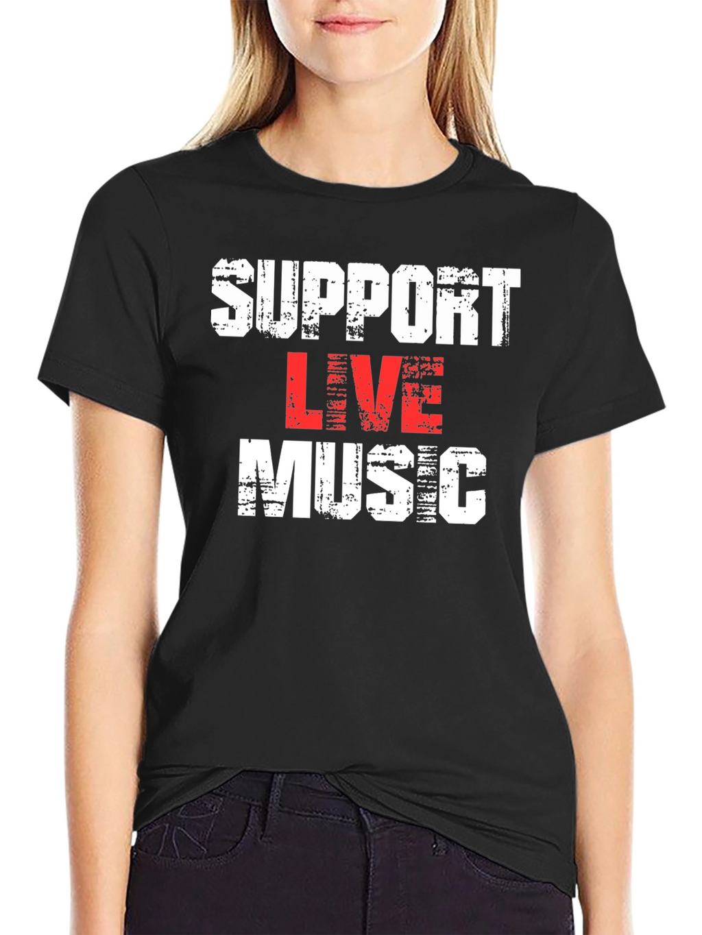 Support Live Music Graphic Tee