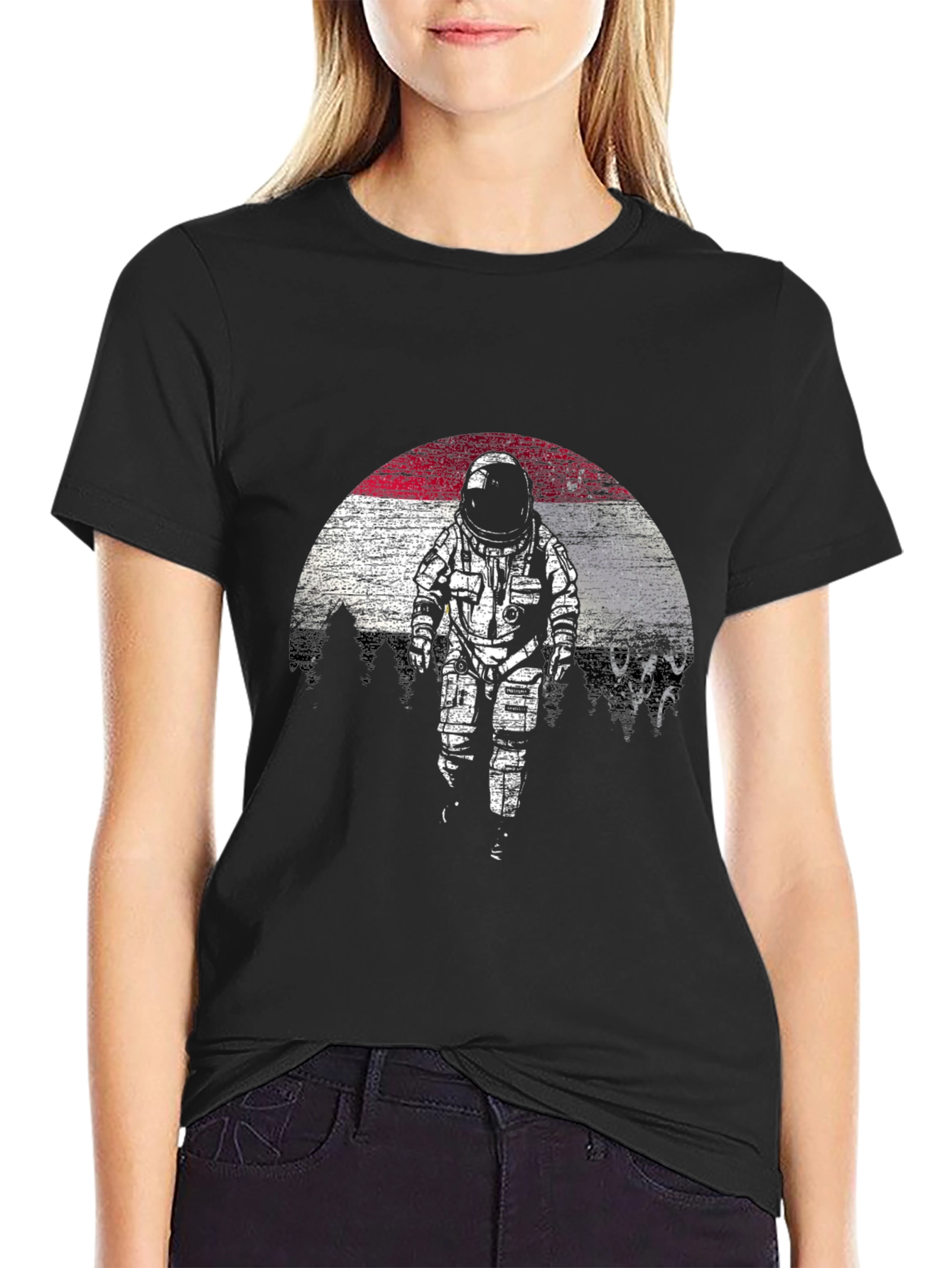 Astronaut Graphic Tee - Black T-Shirt
