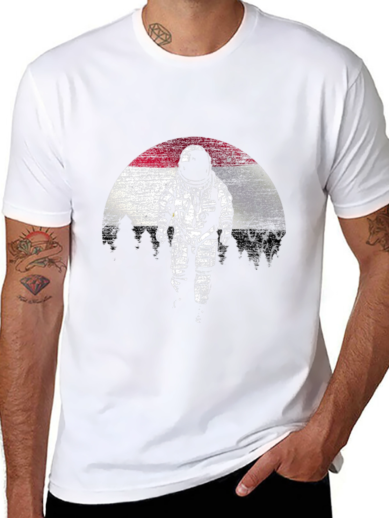 Astronaut Graphic Tee - Black T-Shirt