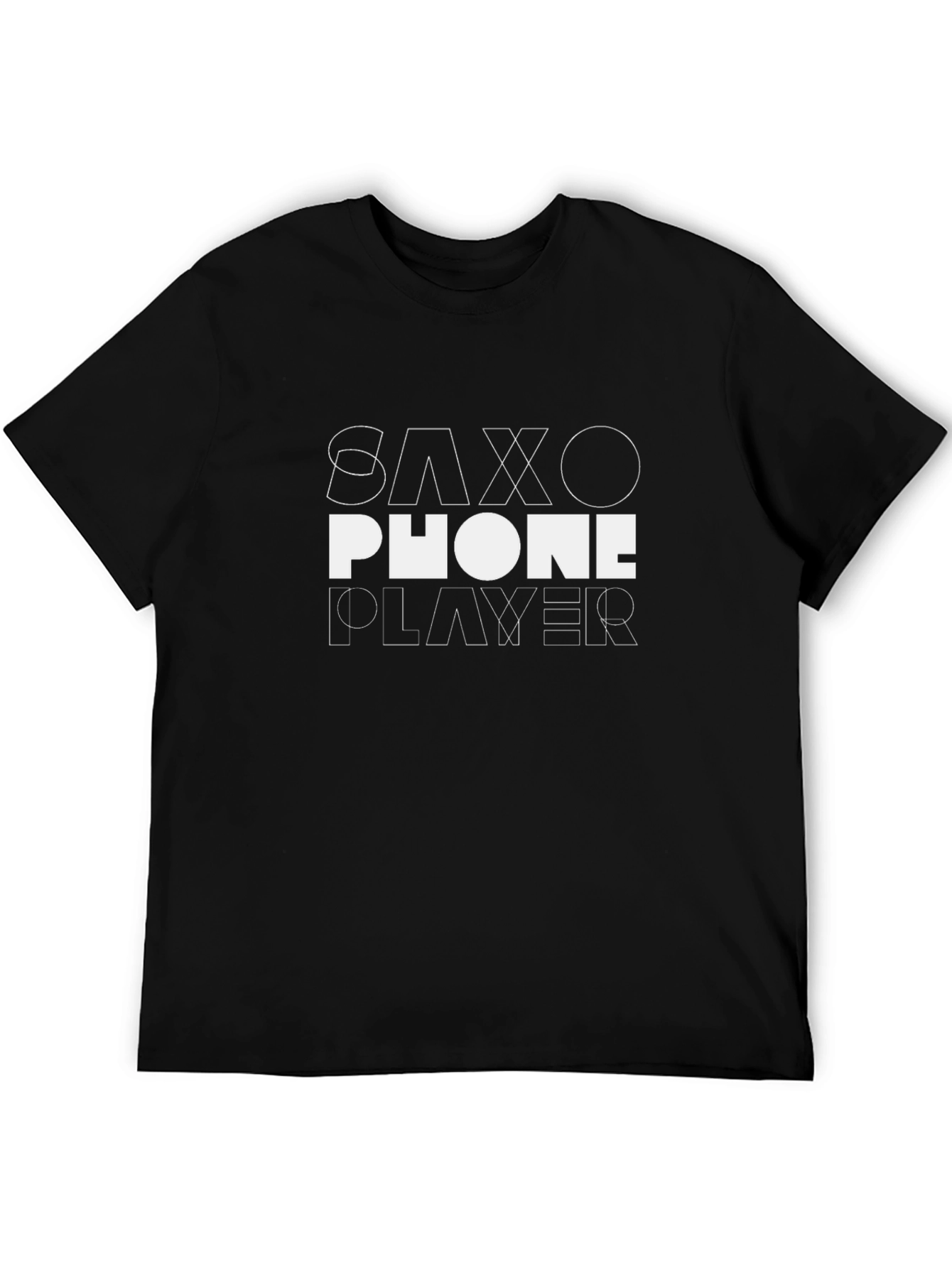 Saxophone Player Graphic Tee - Black