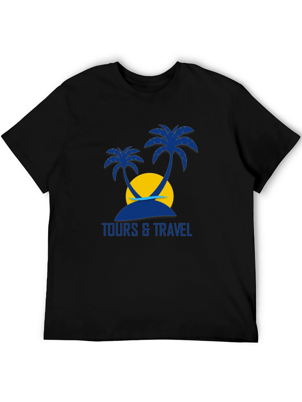 Tours & Travel Graphic Black T-Shirt
