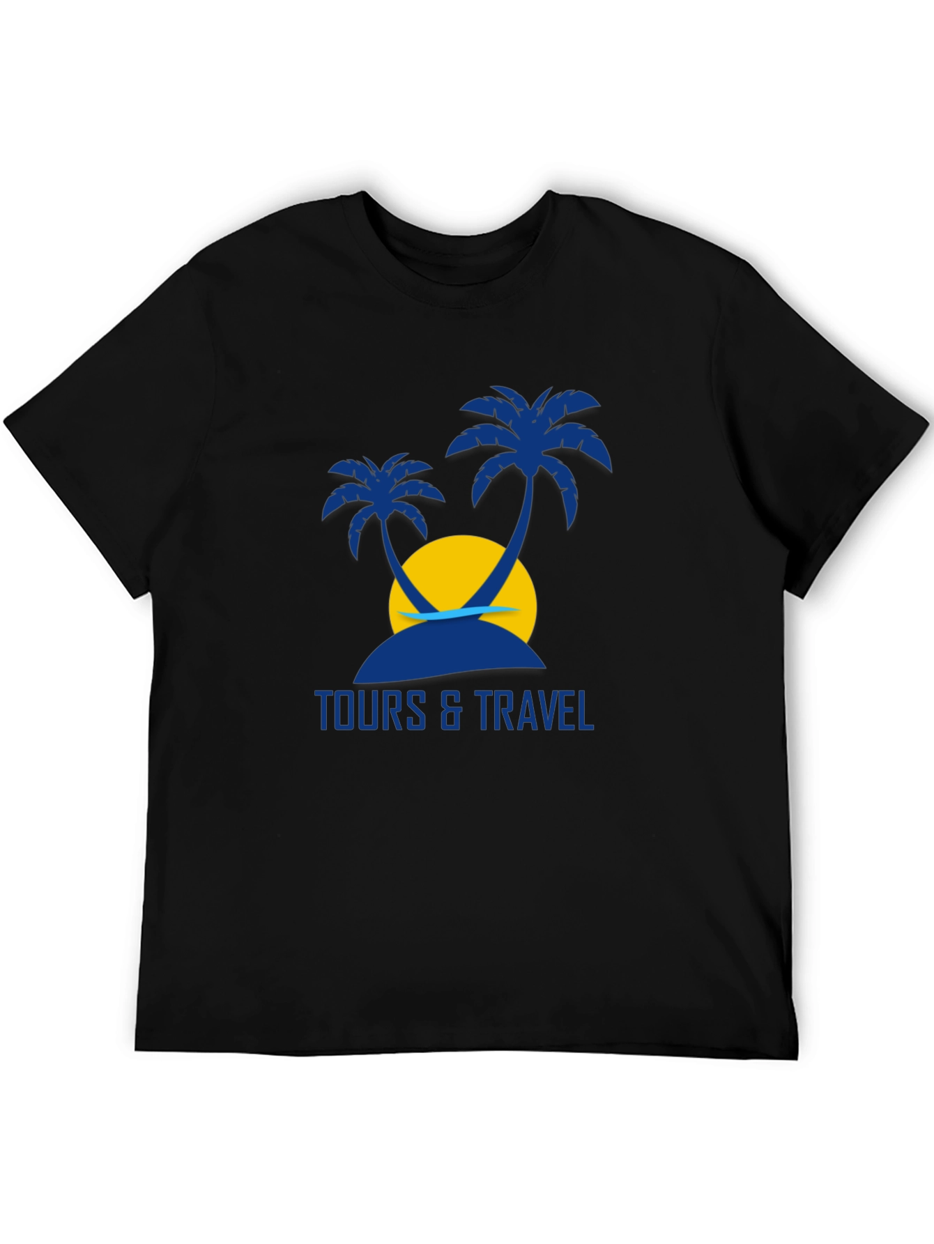 Tours & Travel Graphic Black T-Shirt