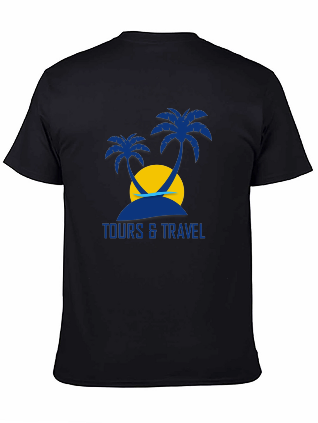 Tours & Travel Graphic Black T-Shirt