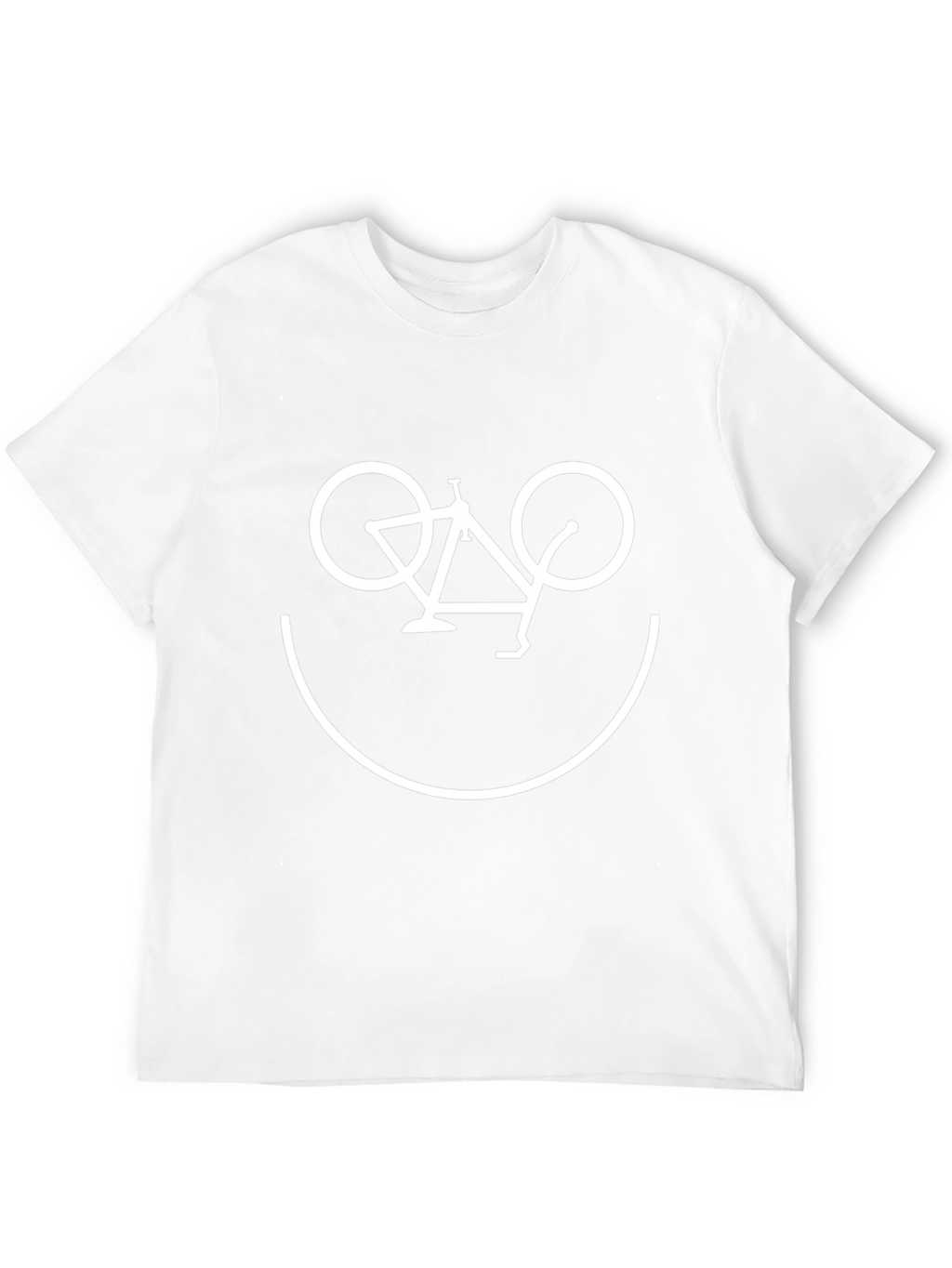 Smiling Bicycle Graphic Tee - Black