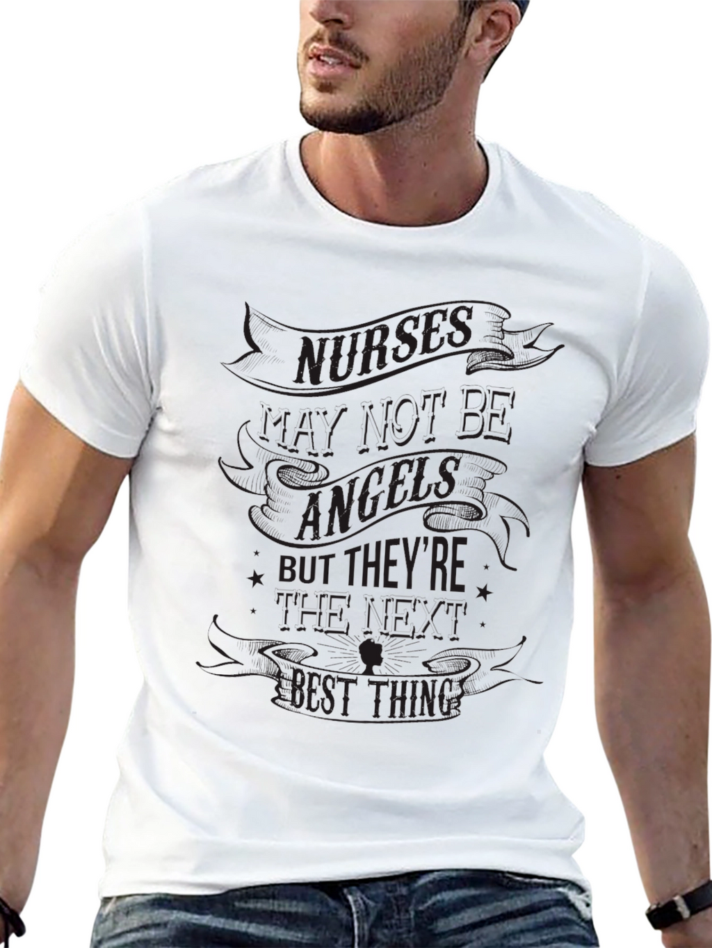Nurses T-Shirt - Not Angels The Best Thing