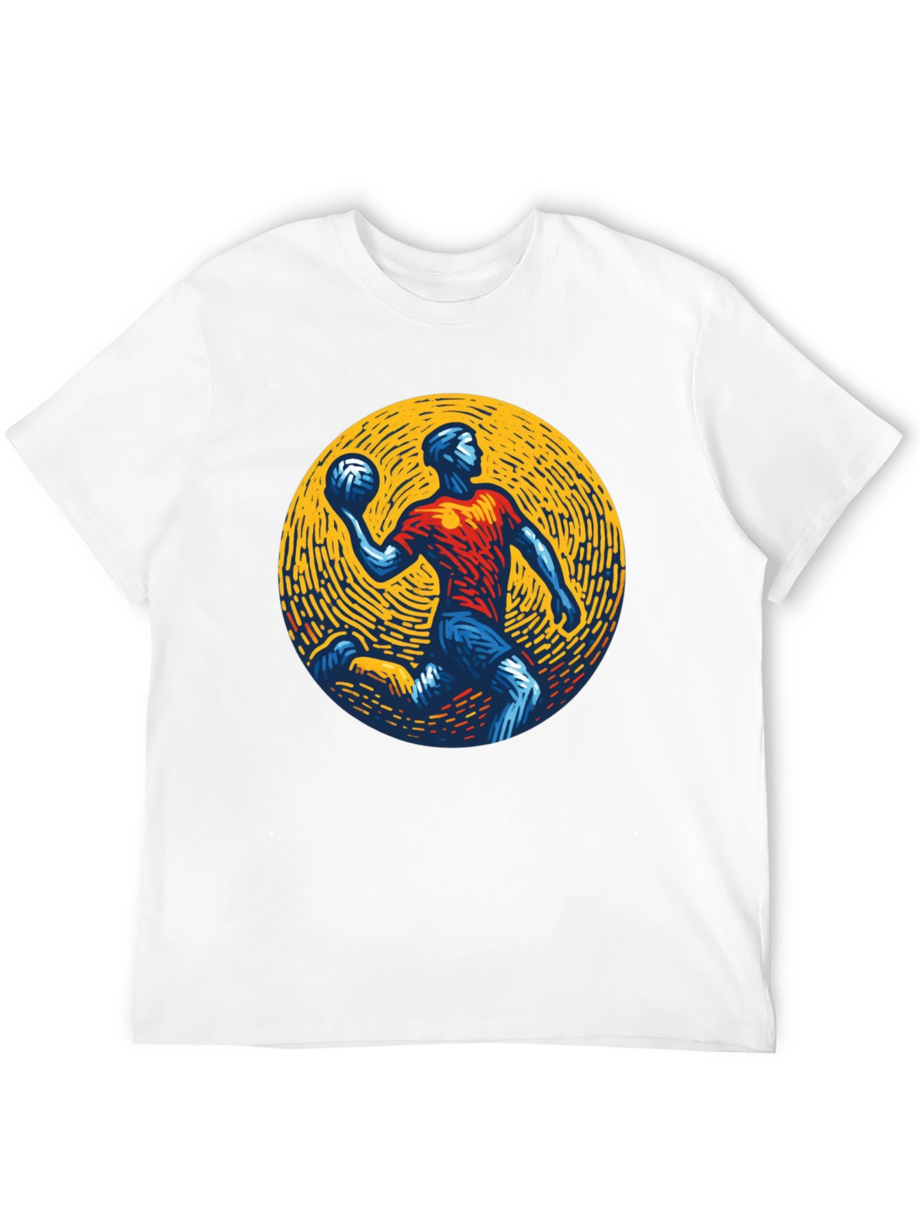 Athletic Graphic Tee - Handball Player