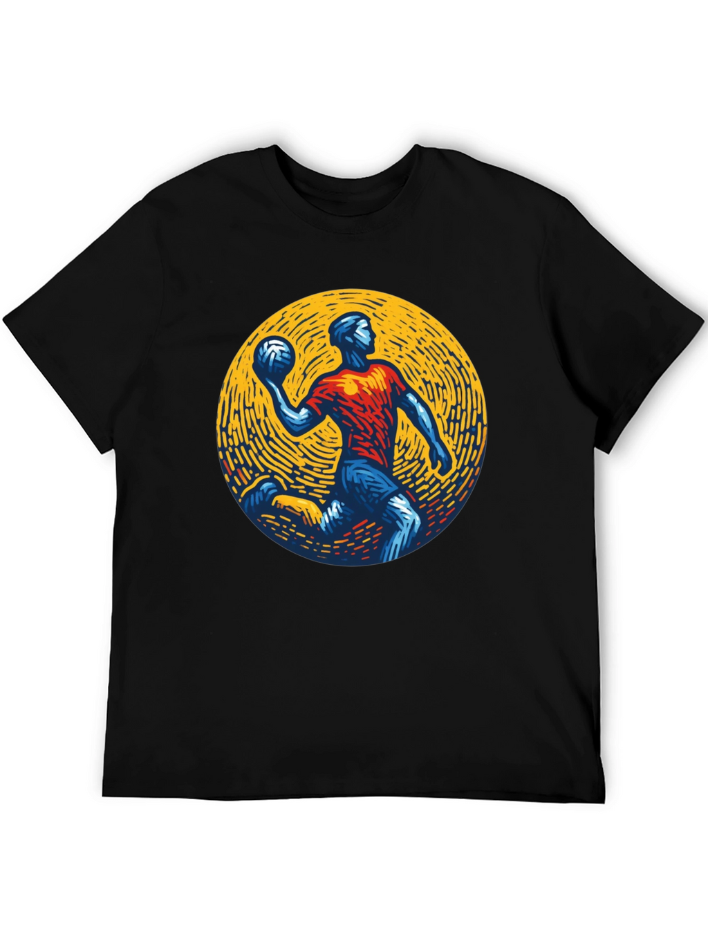 Athletic Graphic Tee - Handball Player