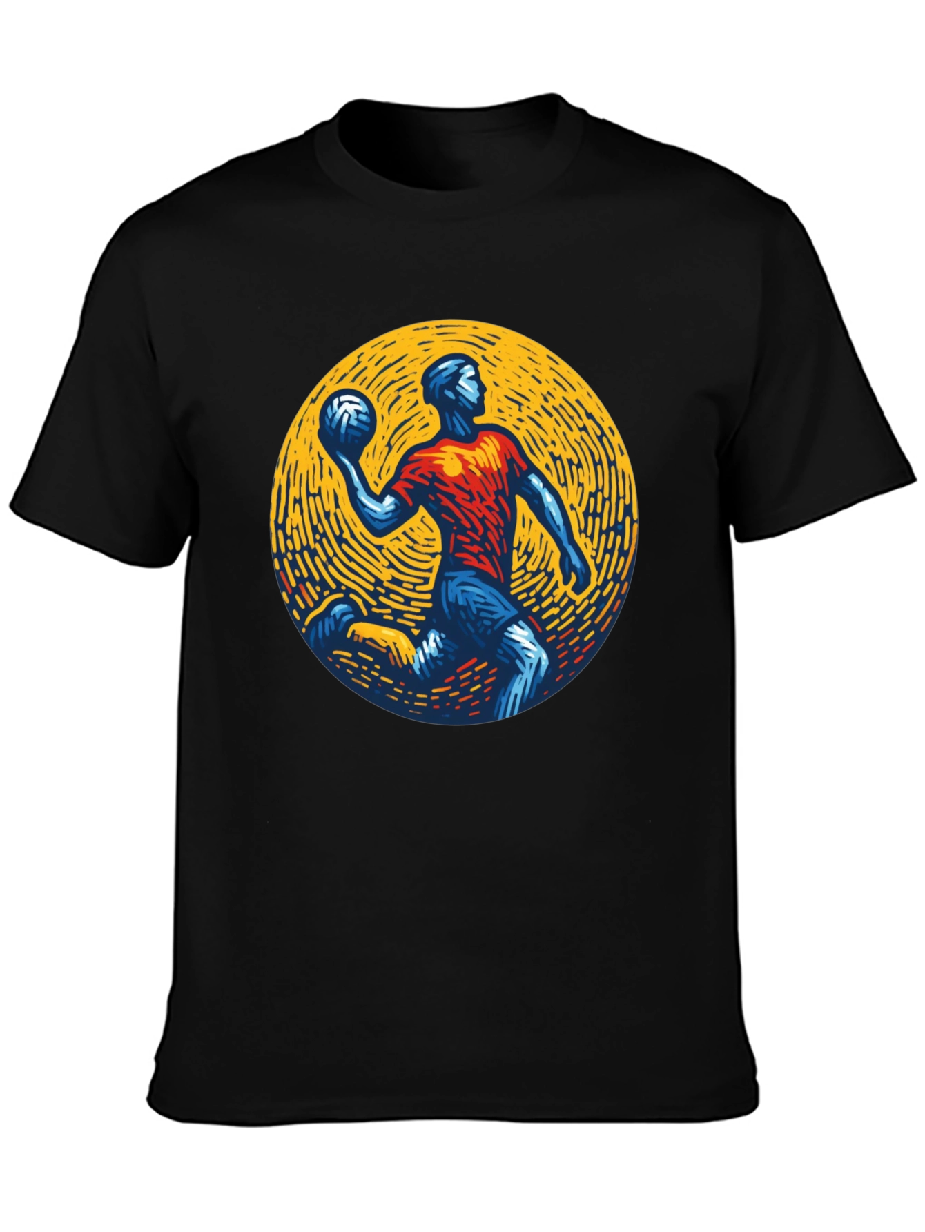 Athletic Graphic Tee - Handball Player
