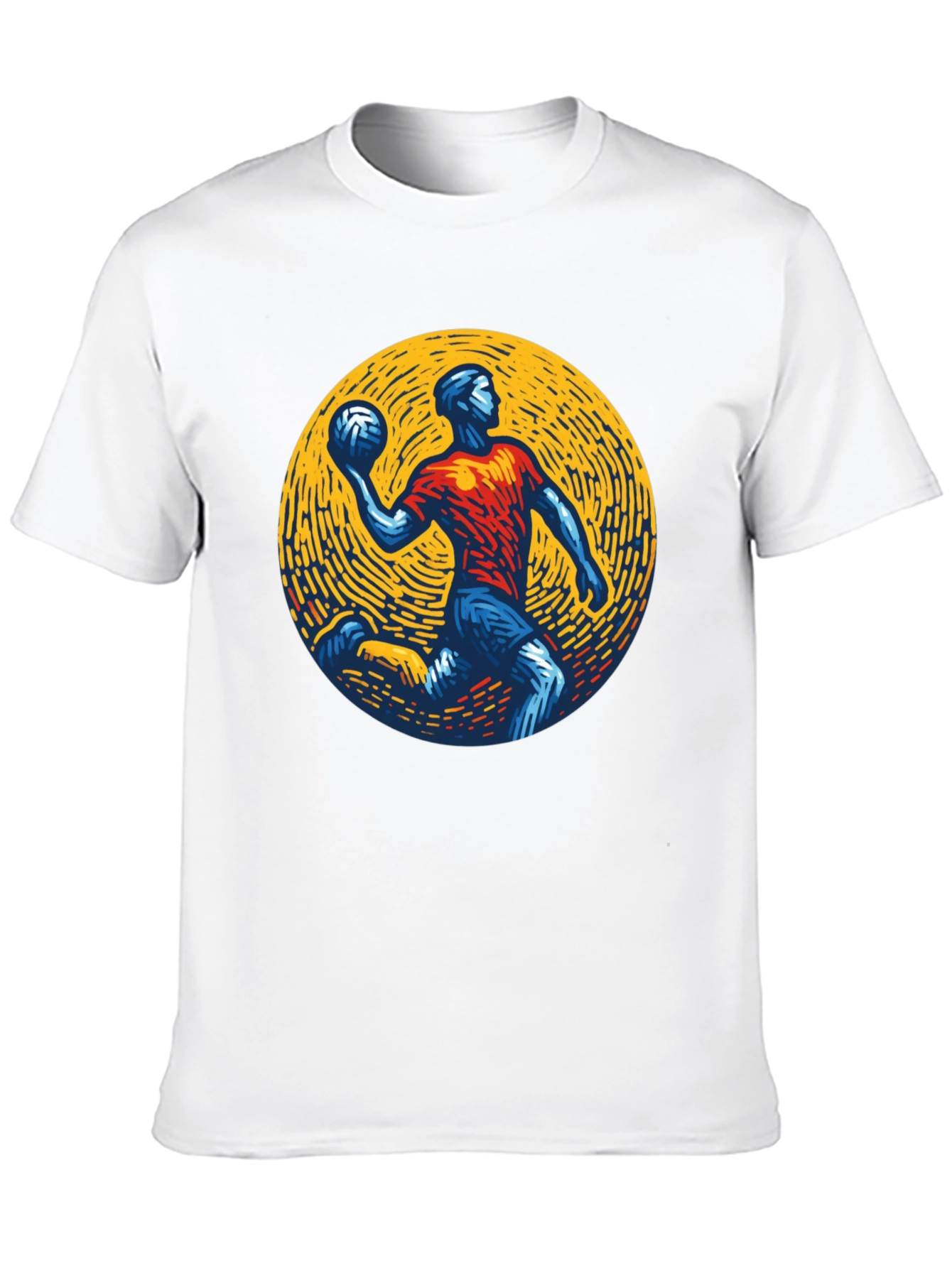 Athletic Graphic Tee - Handball Player