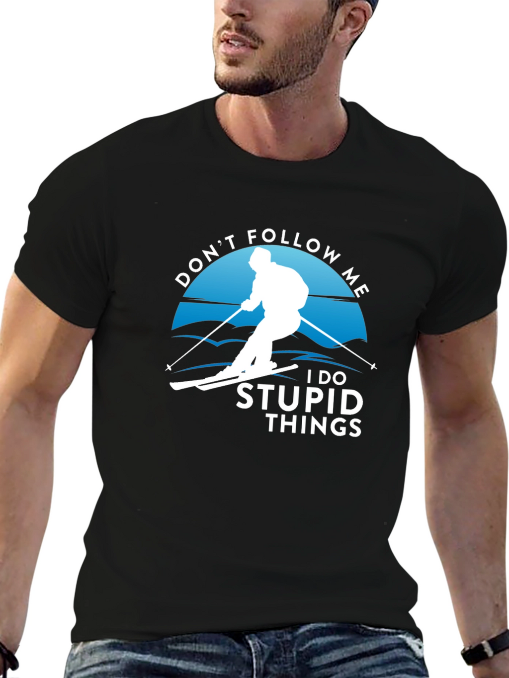 Dont Follow Me T-Shirt | Skiing Humor Tee
