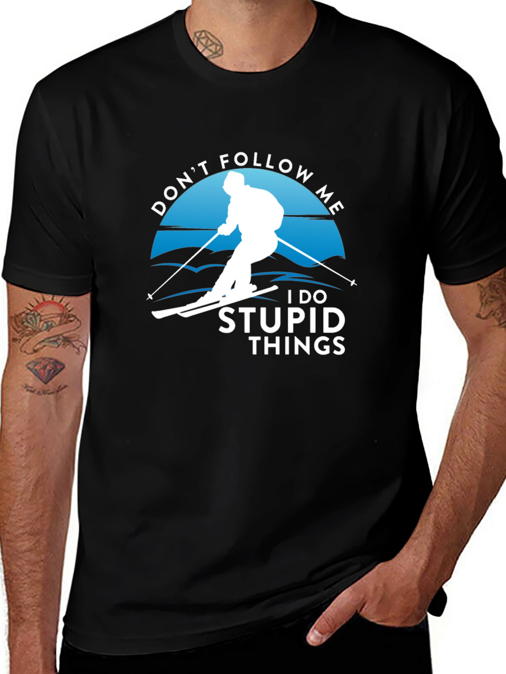 Dont Follow Me T-Shirt | Skiing Humor Tee