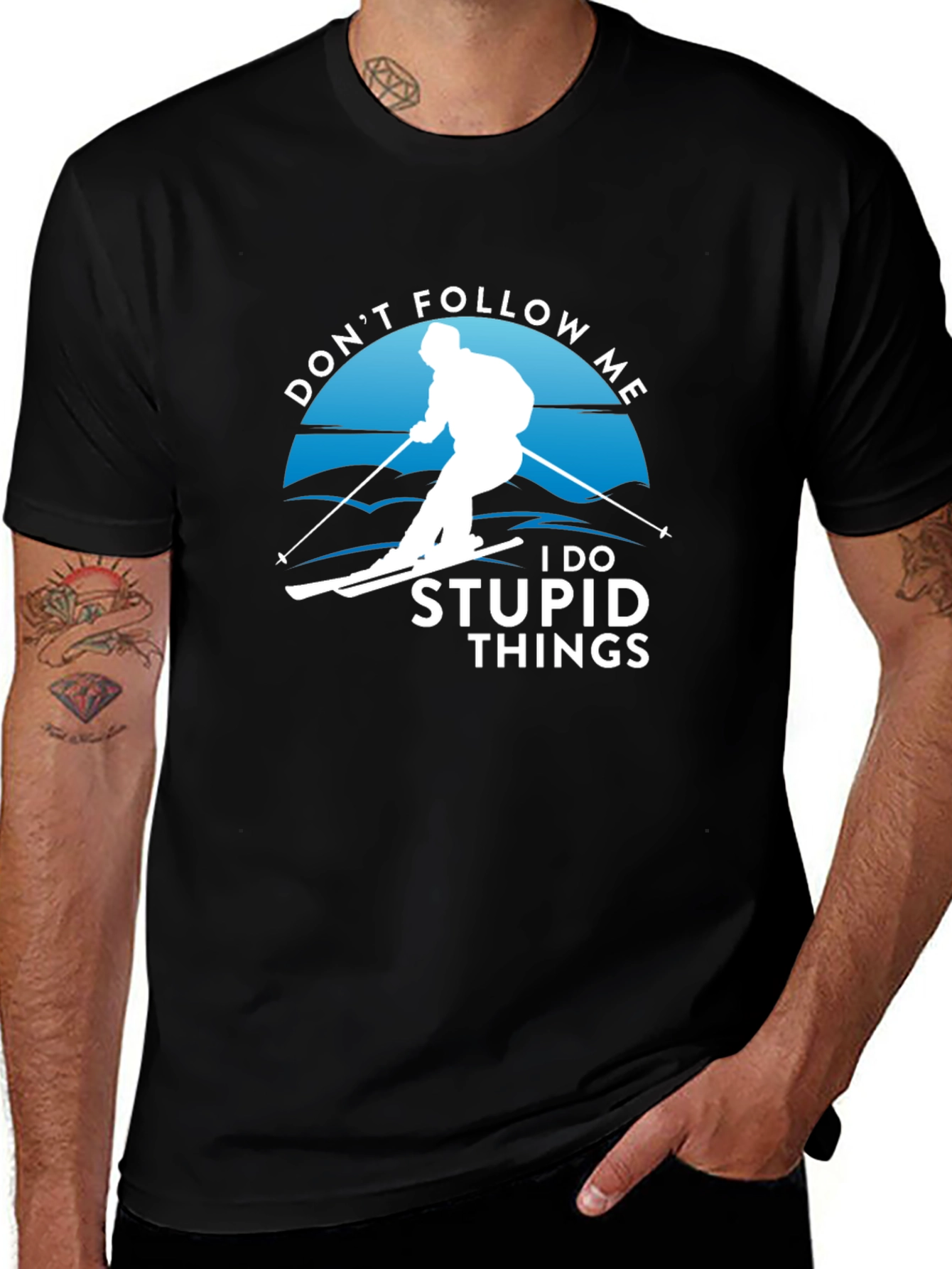 Dont Follow Me T-Shirt | Skiing Humor Tee