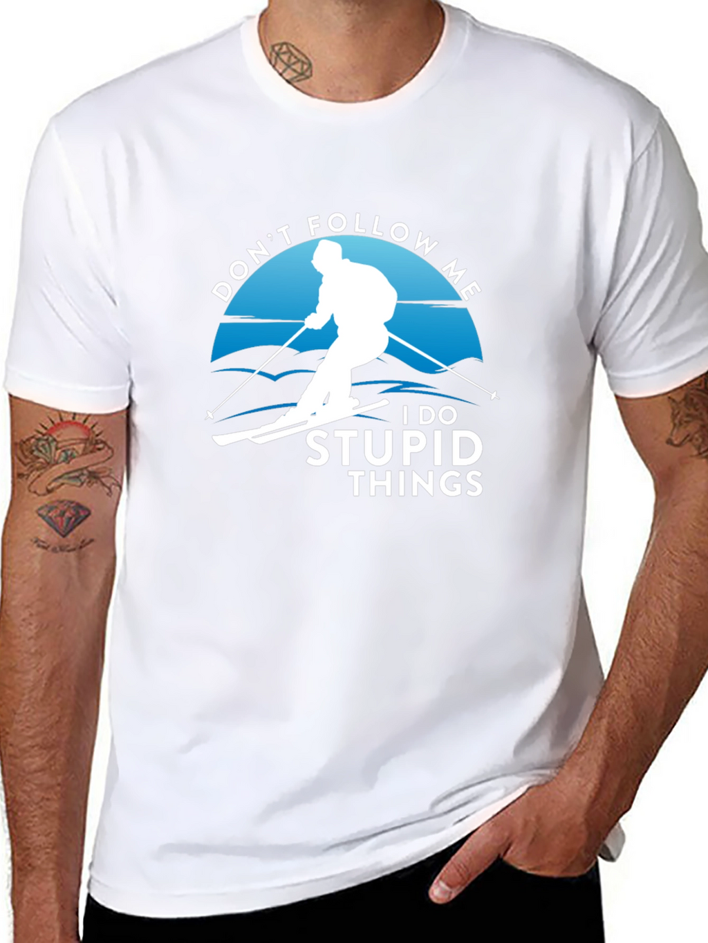 Dont Follow Me T-Shirt | Skiing Humor Tee
