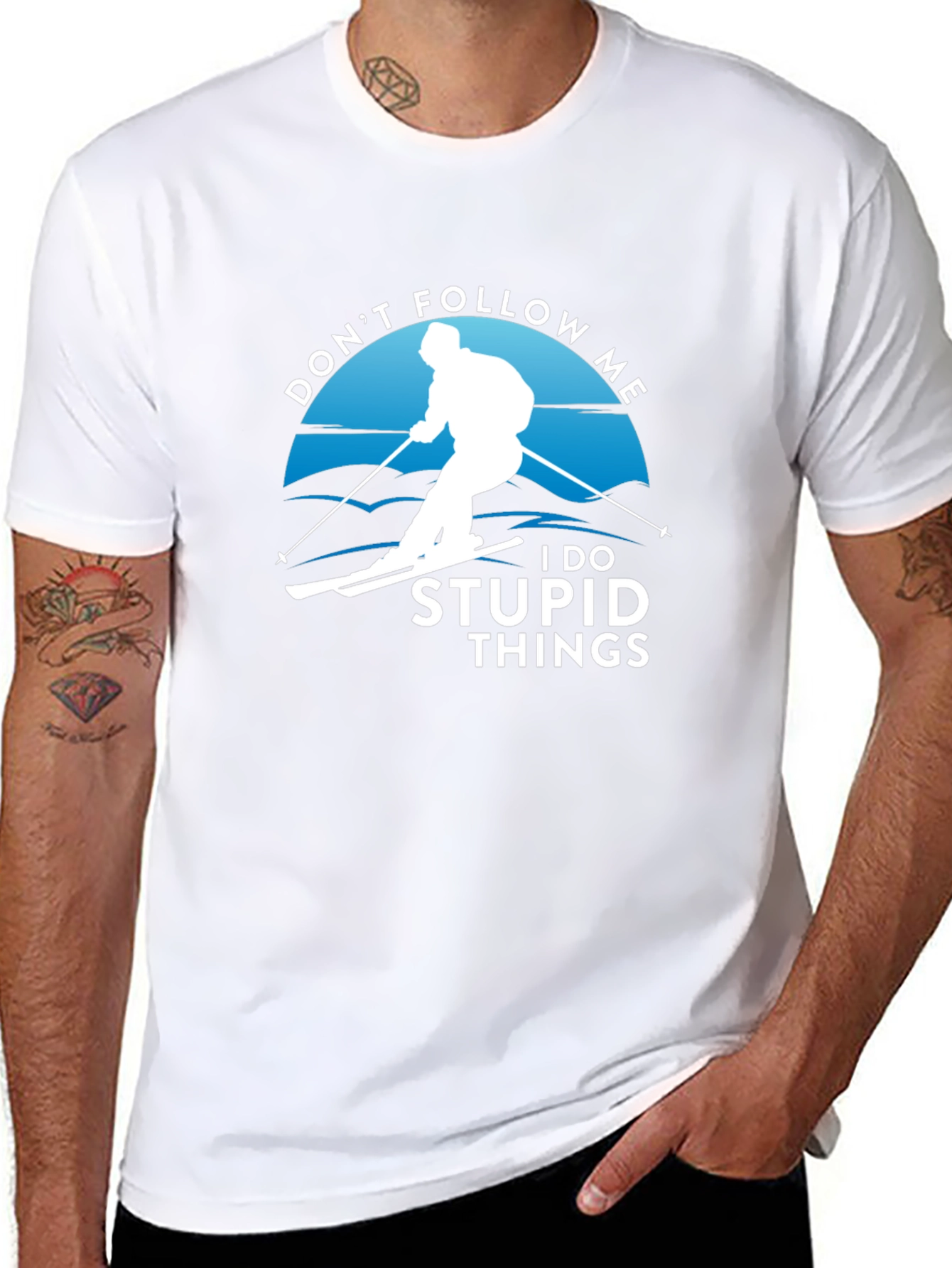 Dont Follow Me T-Shirt | Skiing Humor Tee