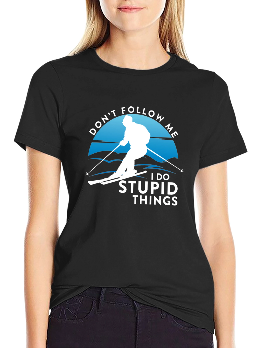 Dont Follow Me T-Shirt | Skiing Humor Tee