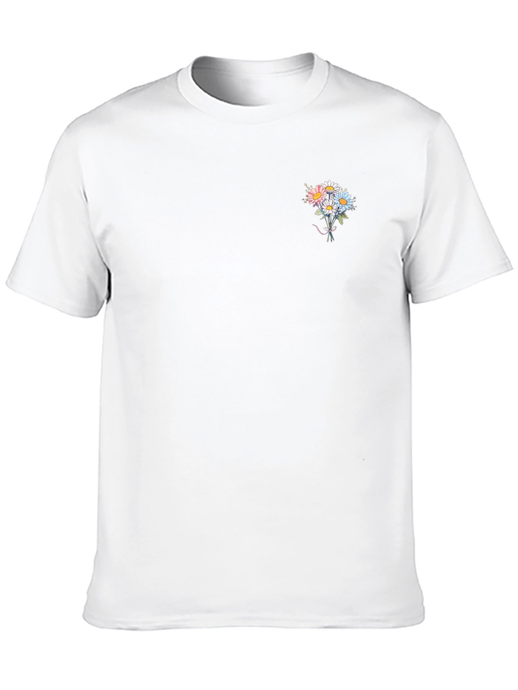 Floral Bouquet Graphic Tee - Soft Cotton
