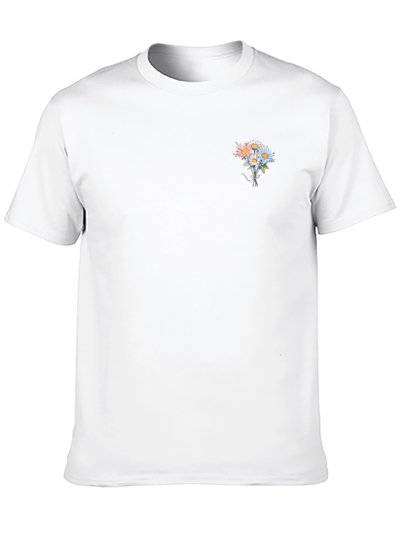 Floral Bouquet Graphic Tee - Soft Cotton