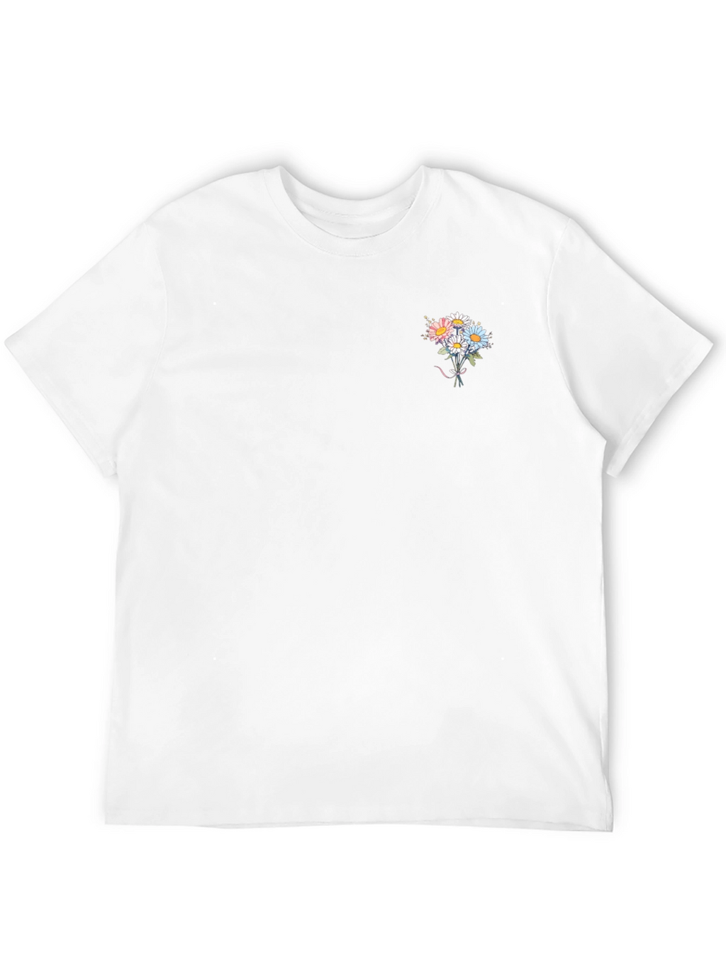 Floral Bouquet Graphic Tee - Soft Cotton