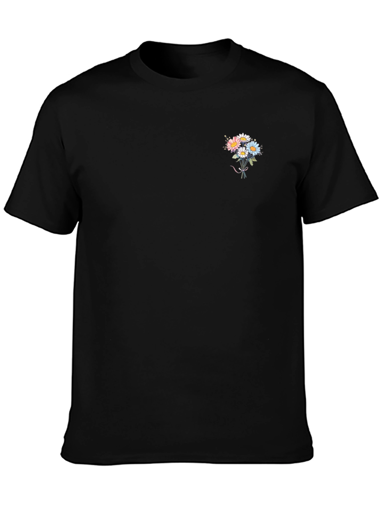 Floral Bouquet Graphic Tee - Soft Cotton