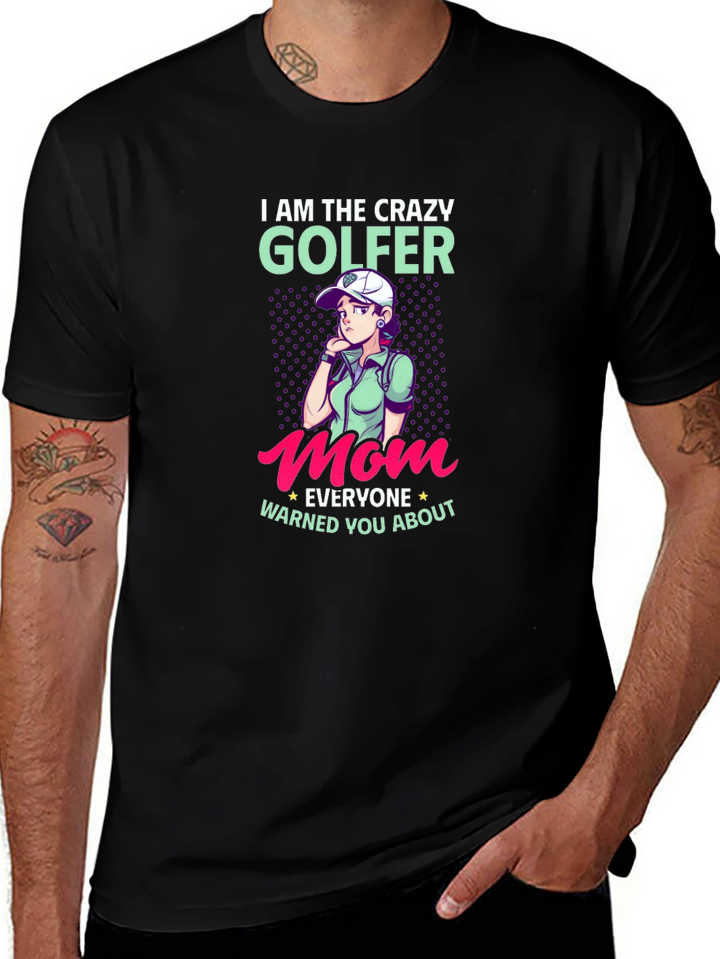 Crazy Golfer Mom T-Shirt
