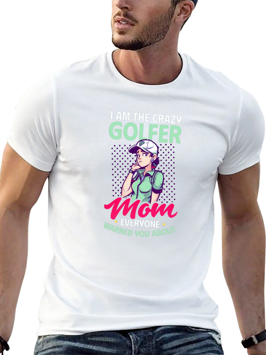 Crazy Golfer Mom T-Shirt