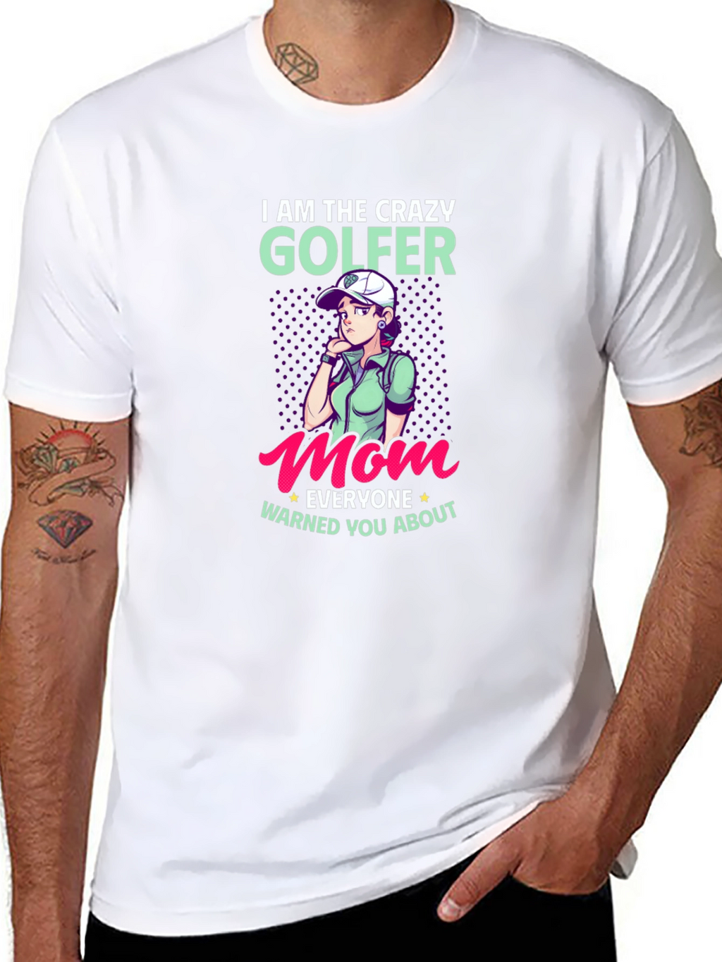 Crazy Golfer Mom T-Shirt