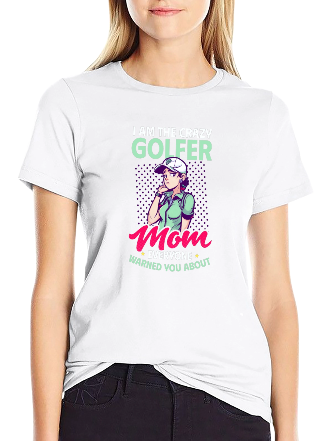 Crazy Golfer Mom T-Shirt