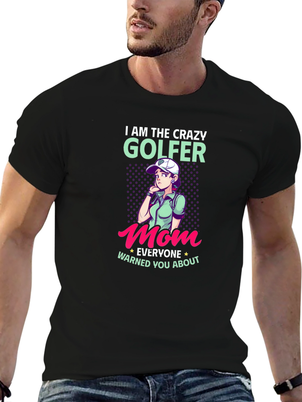 Crazy Golfer Mom T-Shirt